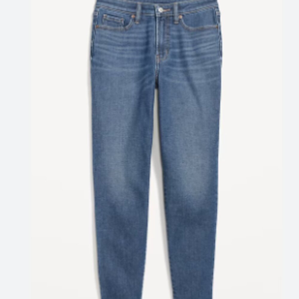 NEW  Old Navy High-Rise OG Straight Built-in Warm Ankle Jeans - Size 26